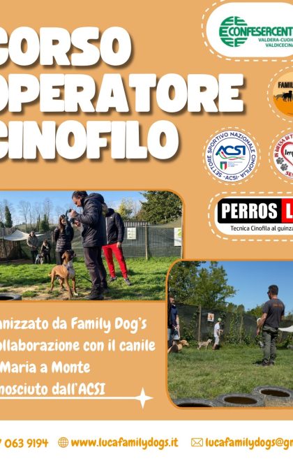 corso operatore cinofilo